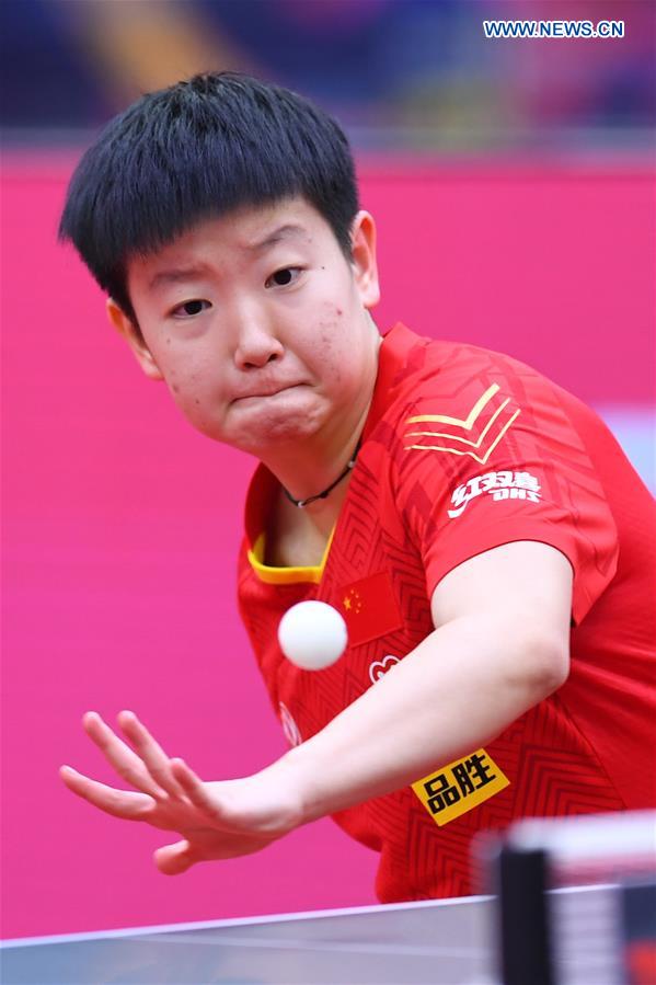 (SP)CHINA-WEIHAI-TABLE TENNIS-ITTF-WOMEN'S WORLD CUP (CN)