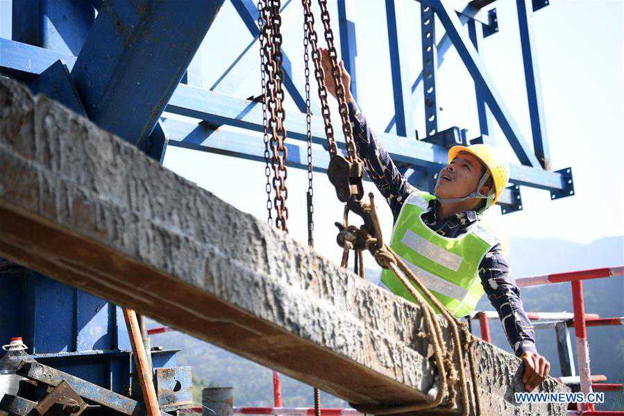 CHINA-CHONGQING-HIGHSPEED RAILWAY-BRIDGE CONSTRUCTION (CN)