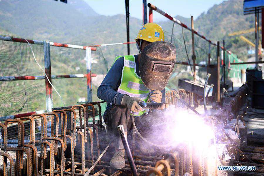 CHINA-CHONGQING-HIGHSPEED RAILWAY-BRIDGE CONSTRUCTION (CN)