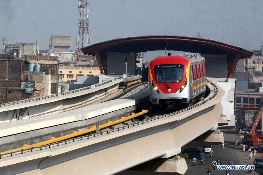 PAKISTAN-LAHORE-METRO TRAIN SERVICE-ORANGE LINE 