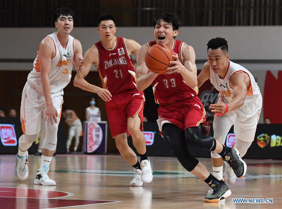 (SP)CHINA-ZHUJI-BASKETBALL-CBA LEAGUE-ZHEJIANG VS SHENZHEN(CN)