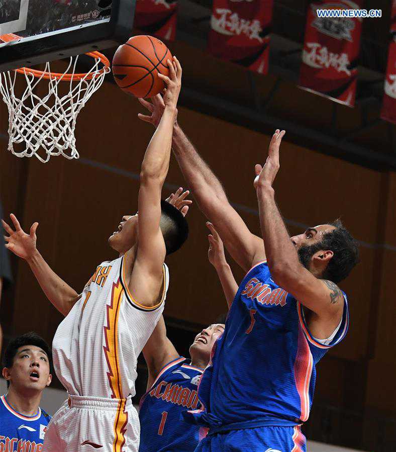 (SP)CHINA-ZHUJI-BASKETBALL-CBA LEAGUE-SHANXI VS SICHUAN(CN)