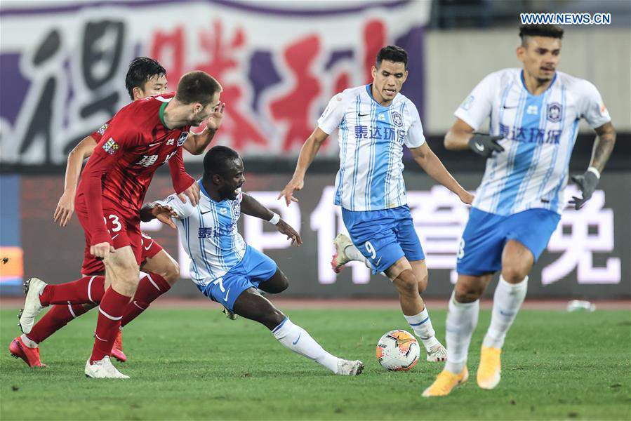 (SP)CHINA-LIAONING-DALIAN-FOOTBALL-CSL-TIANJIN VS HENAN(CN)