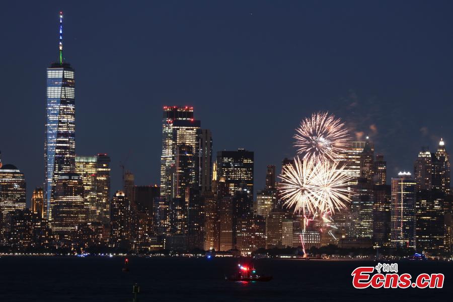 NY state lights up landmark buildings to celebrate 70% vaccination rate