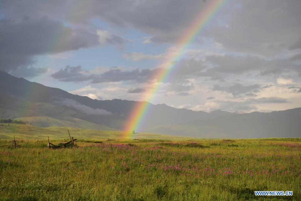 Scenery of Hemu Village of Kanas in Xinjiang