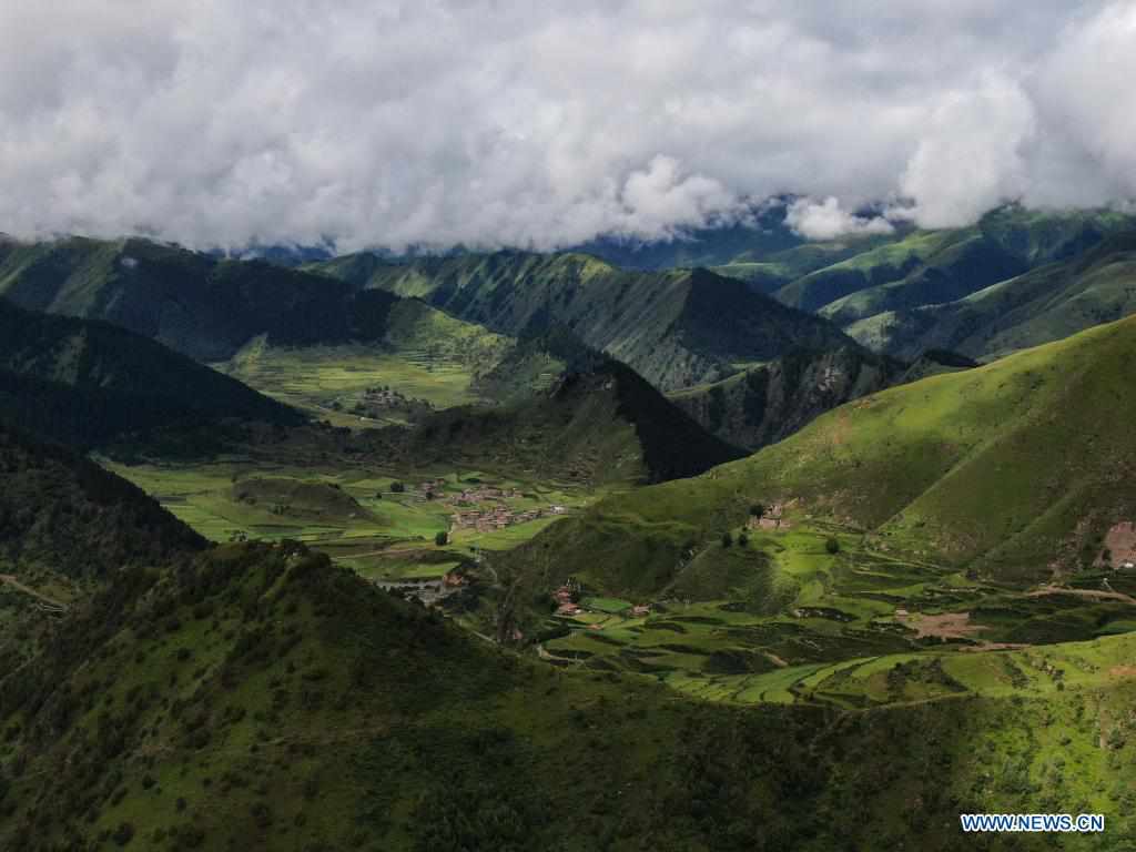 View of Bainma County, Qinghai