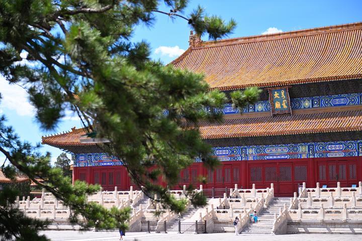 2023年7月8日拍摄的太庙享殿(也称前殿)。 2023年7月8日拍摄的太庙享殿(也称前殿)。