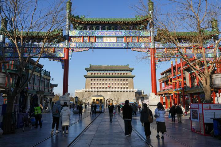 这是2024年12月26日从前门大街拍摄的正阳门箭楼。 这是2024年12月26日从前门大街拍摄的正阳门箭楼。