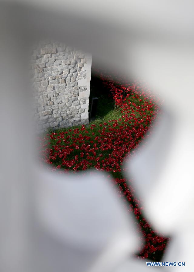 BRITAIN-LONDON-TOWER OF LONDON-COMMEMORATION-WWI-POPPIES