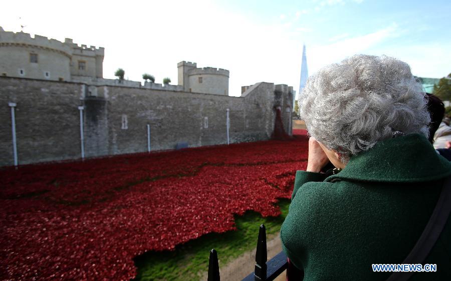 BRITAIN-LONDON-TOWER OF LONDON-COMMEMORATION-WWI-POPPIES