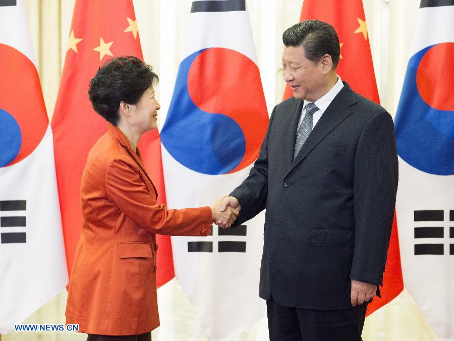 (APEC 2014) CHINA-BEIJING-XI JINPING-ROK-PARK GEUN-HYE-MEETING (CN)