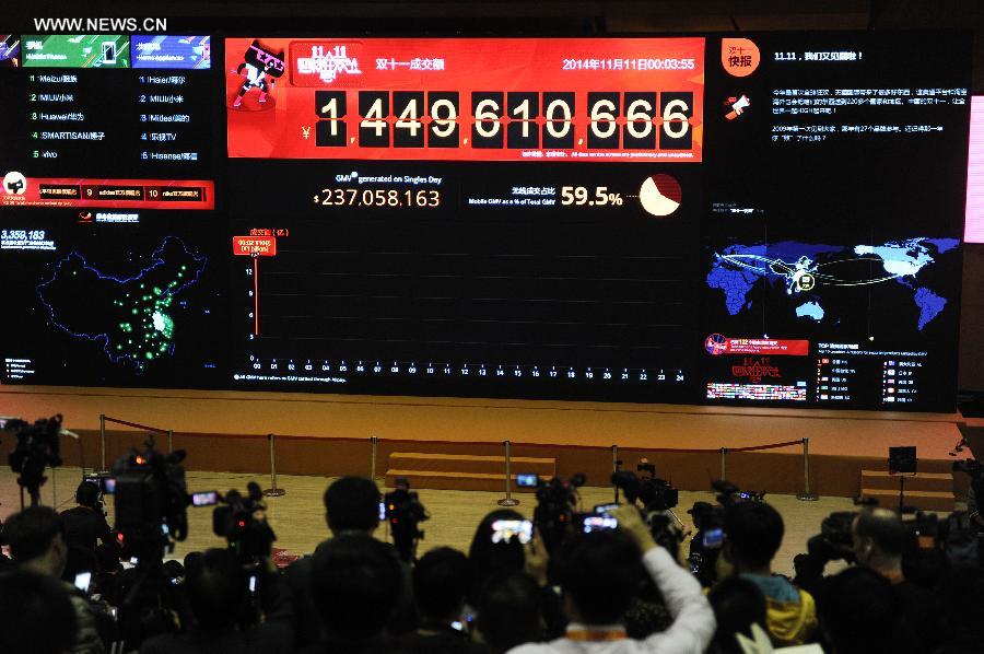 CHINA-SINGLES DAY-SALES VOLUME (CN)