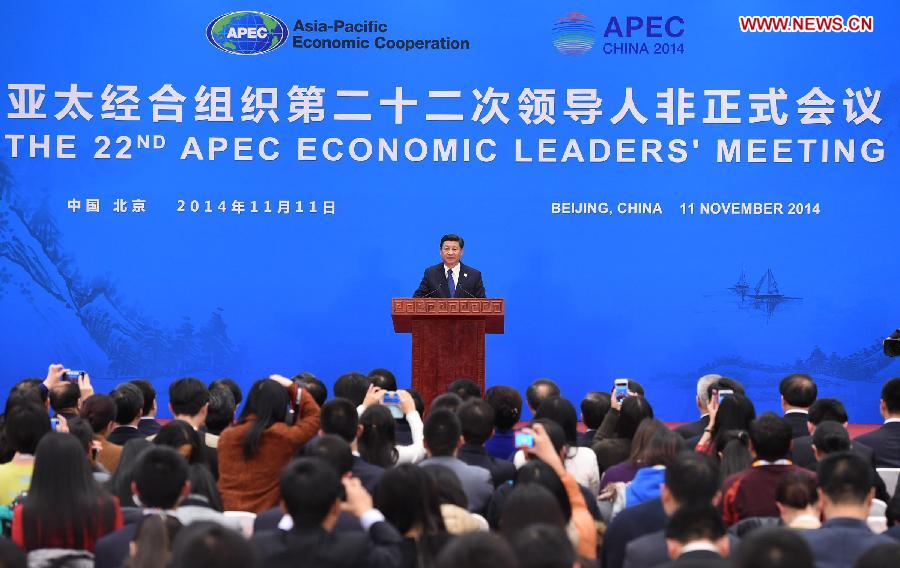 (APEC 2014) CHINA-BEIJING-APEC-ECONOMIC LEADERS' MEETING (CN)