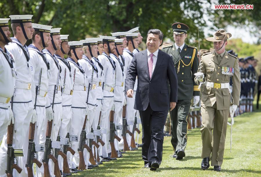 AUSTRALIA-CANBERRA-CHINA-XI JINPING-VISIT