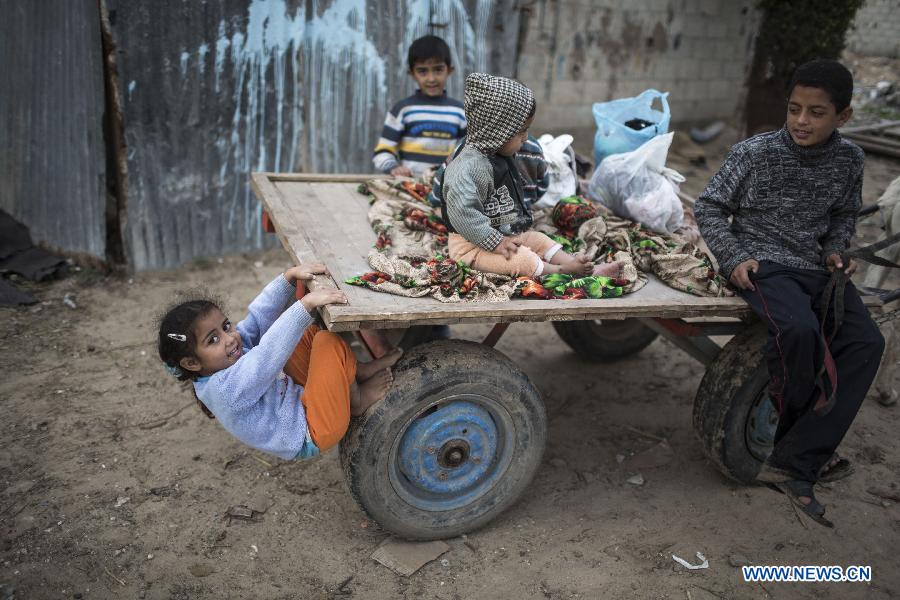 Palestinian children passed a hard time during the 50-day Israeli operation in the Gaza Strip this summer. Over 500 children were killed in Gaza and 3,000 injured.