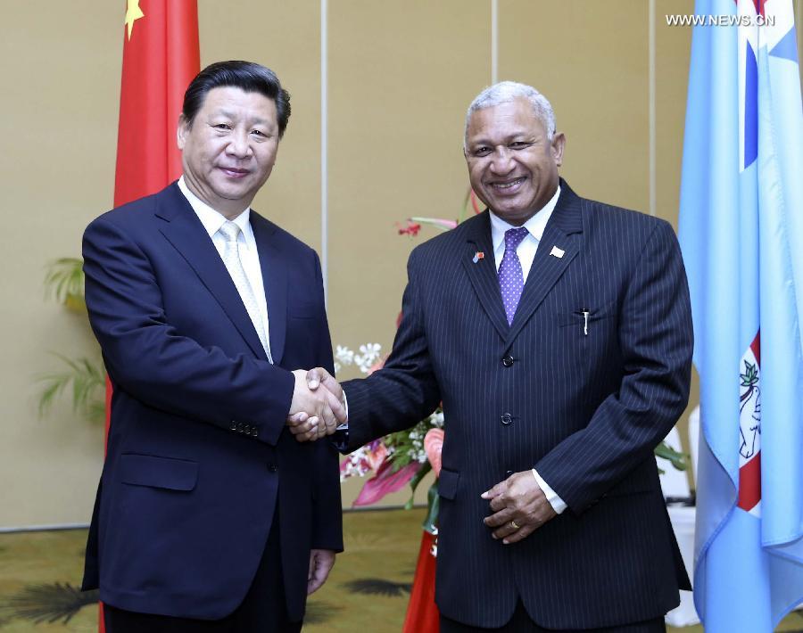 FIJI-CHINA-XI JINPING-PM-TALKS