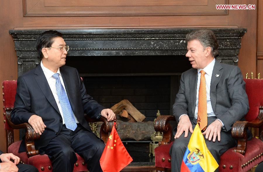 COLOMBIA-CHINA-MEETING