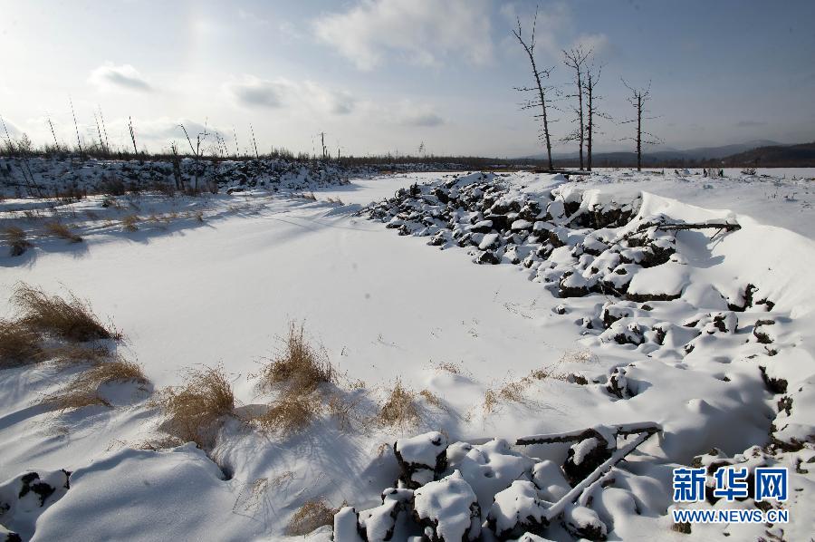 Photo taken on Dec. 14, 2014 shows scenery of snow shrouded Aer Mountain, in north China's Inner Mongolia Autonomous Region. 