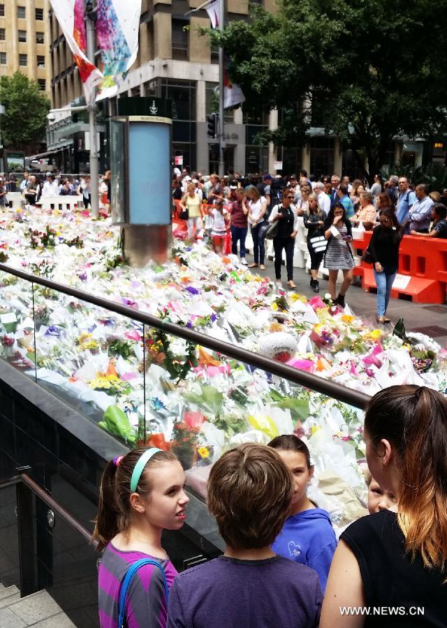 AUSTRALIA-SYDNEY-HOSTAGES-COMMEMORATION