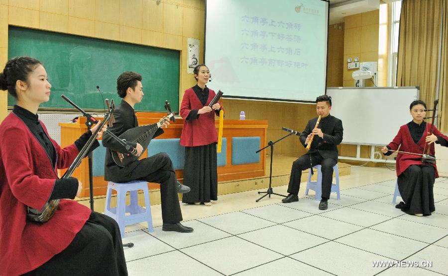 Nanyin, known as the 'living fossil' of ancient Chinese music, literally means music in the south and is a traditional opera in Fujian dialect.