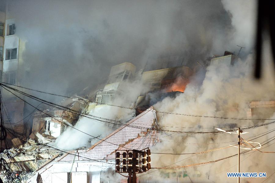 CHINA-HEILONGJIANG-HARBIN-WAREHOUSE-FIRE-COLLAPSE-CASUALTIES (CN)