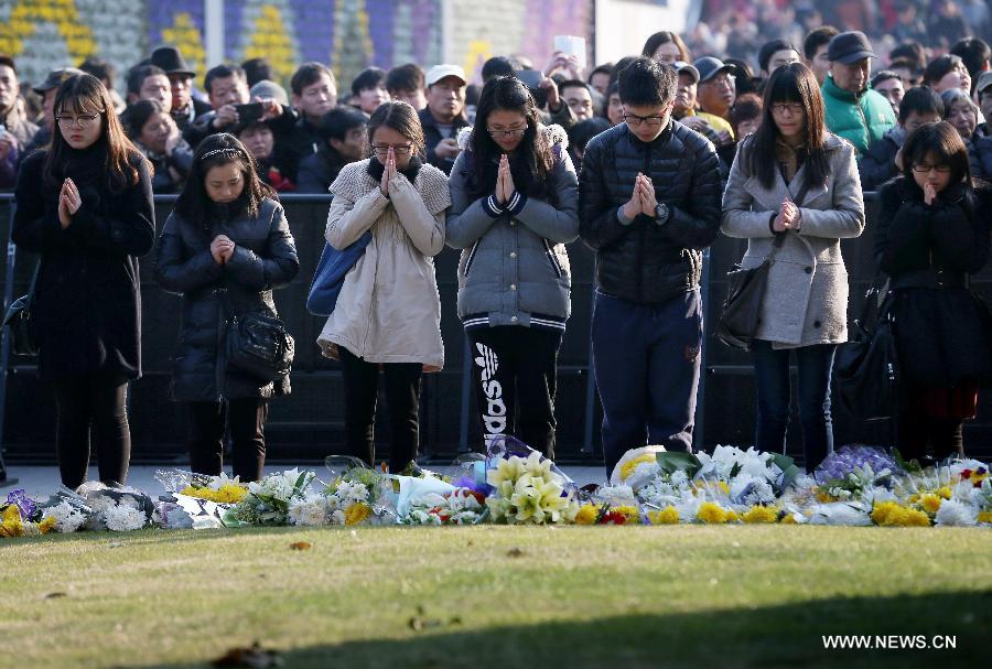 CHINA-SHANGHAI-STAMPEDE VICTIM-MOURNING (CN)