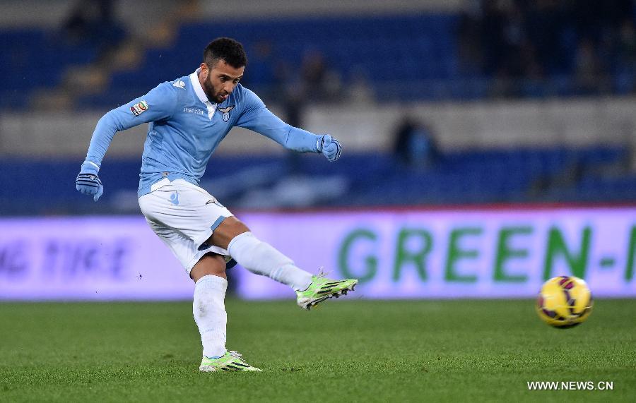 In the 17th round of 2014-2015 season Italian Serie A, Lazio beats Sampdoria 3-0. 