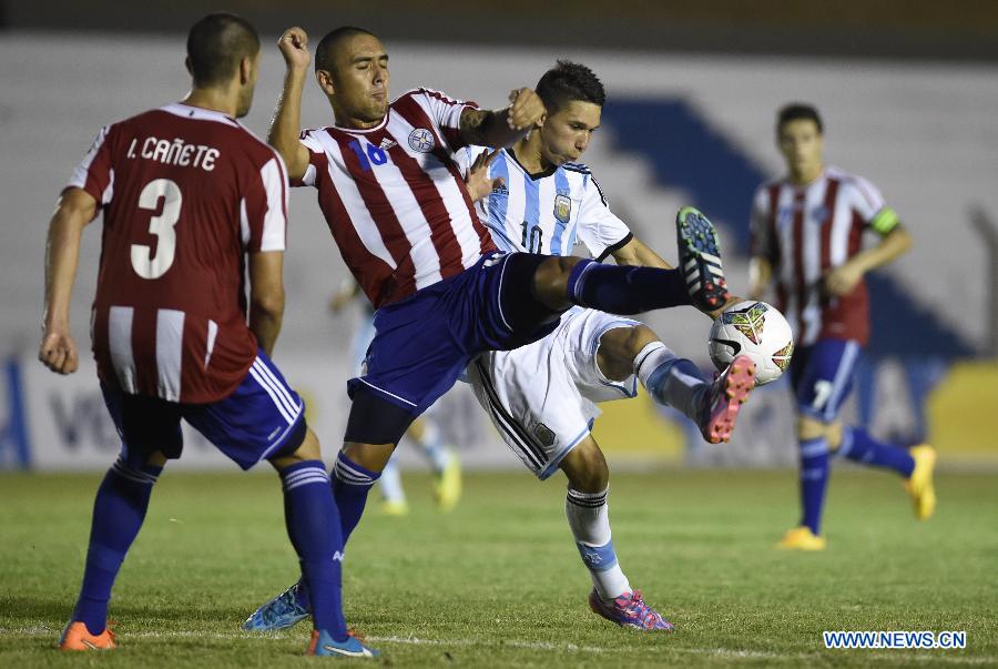 (SP)URUGUAY-COLONIA-SOCCER-ARGENTINA VS PARAGUAY