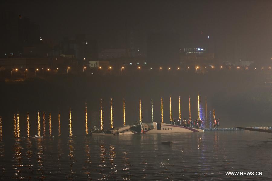 At least 23 people died after a Taiwan TransAsia Airways plane crashed into the Keelung River in Taipei on Wednesday morning, ten minutes after takeoff.