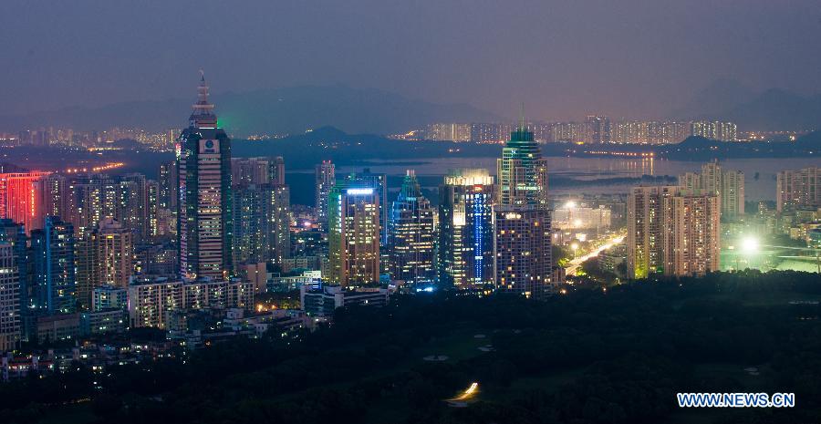 Photo taken on Oct. 8, 2014 shows residential apartment buildings in Shenzhen, south China's Guangdong Province. China's real estate market has continued a downward trend with new home prices in January registering month-on-month declines in most of surveyed cities. Of 70 large and medium-sized cities surveyed, 64 saw new home prices drop in January from the previous month, according to data released on Feb. 17, 2015 by the National Bureau of Statistics (NBS). Meanwhile, new home prices were flat in Shanghai, Nanjing, Nanchang and Guangzhou last month, while Shenzhen and Ganzhou saw prices rise 0.3 percent and 0.2 percent respectively from December, the NBS data showed.