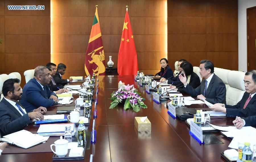 CHINA-BEIJING-WANG YI-SRI LANKAN FM-MEETING (CN)