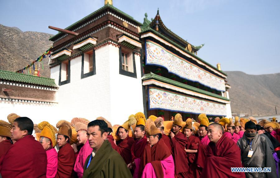 CHINA-GANSU-LABRANG MONASTERY-BUDDHIST RITUAL (CN) 