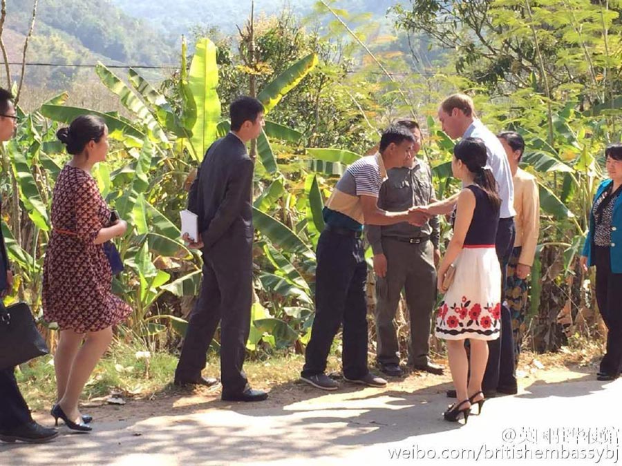 Prince William visits Xishuangbanna