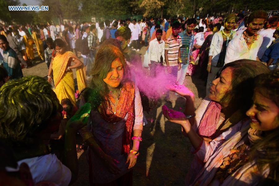 Holi festival celebrated in India
