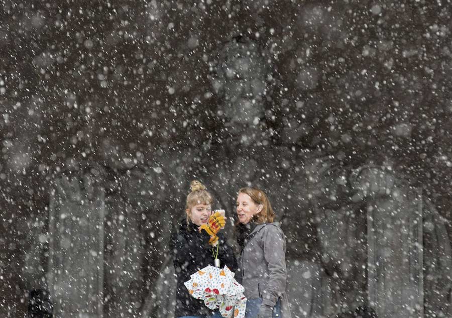 Snowstorm rages in eastern US