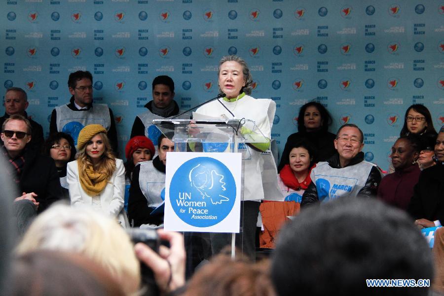 Int'l Women's Day March held in NYC