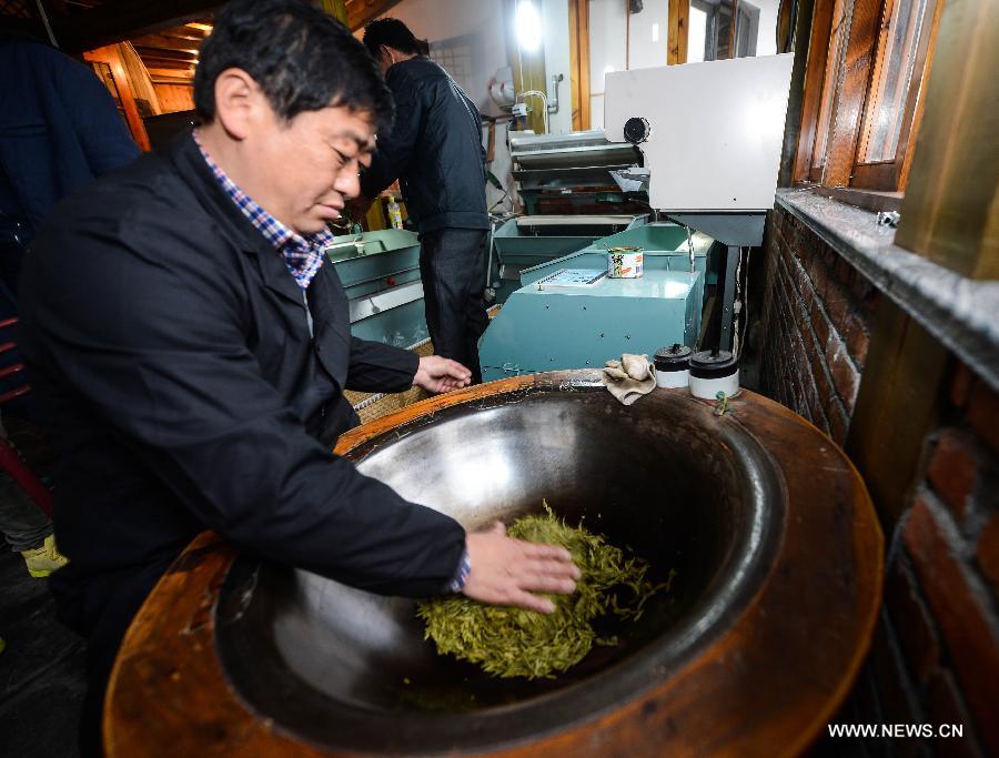The newly-picked West Lake Longjing tea is expected to be on the market at the end of this month.