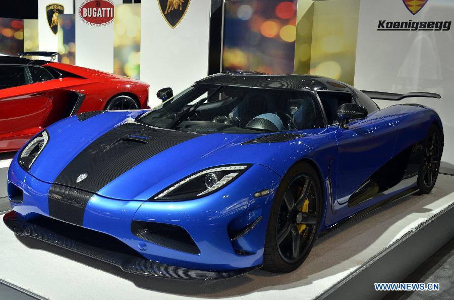 A Keonigsegg One:1 is displayed at the New York International Auto Show in New York, the United States, April 2, 2015. 
