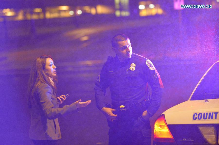 A guard at the U.S. Census Bureau headquarters was shot and critically wounded Thursday, local media reported.