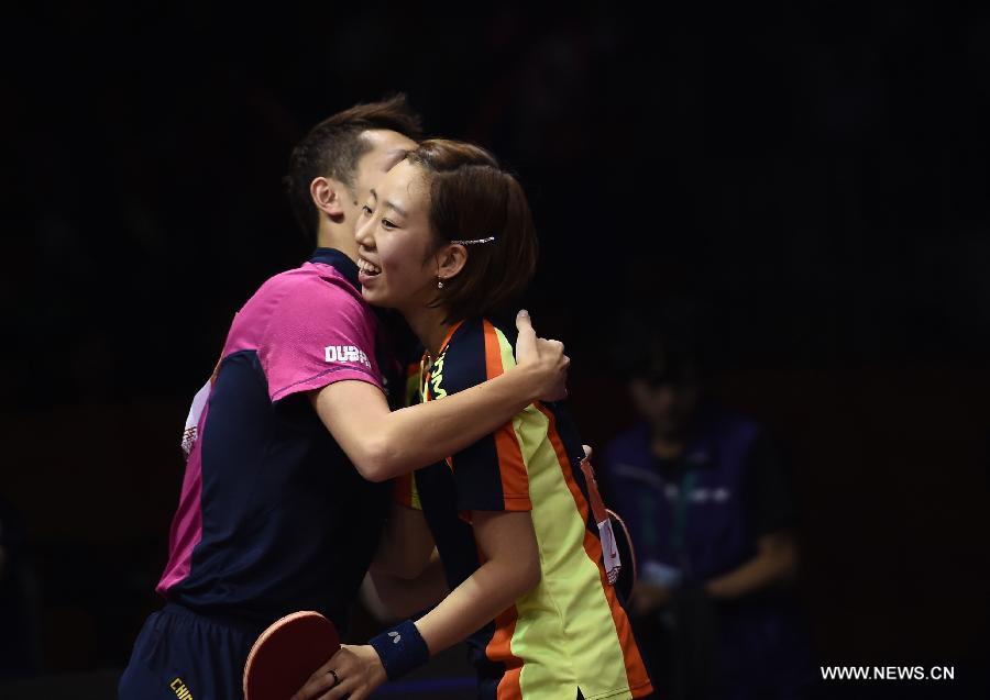  Xu Xin/Yang Haeun won the match 4-0 and claimed the title.