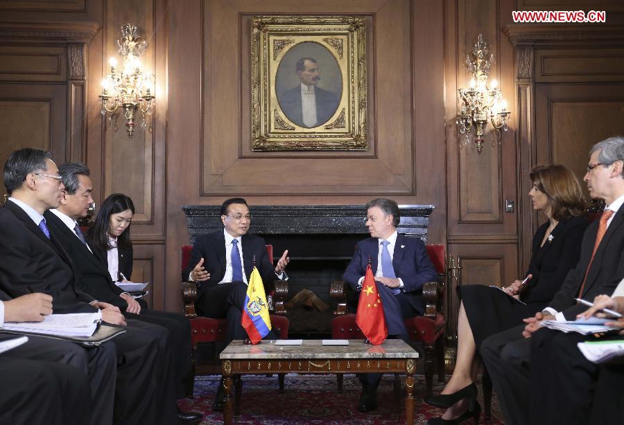 COLOMBIA-BOGOTA-CHINESE PREMIER-TALKS