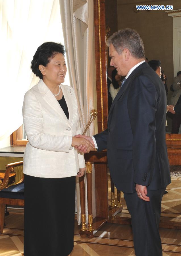 FINLAND-HELSINKI-CHINA-LIU YANDONG-VISIT