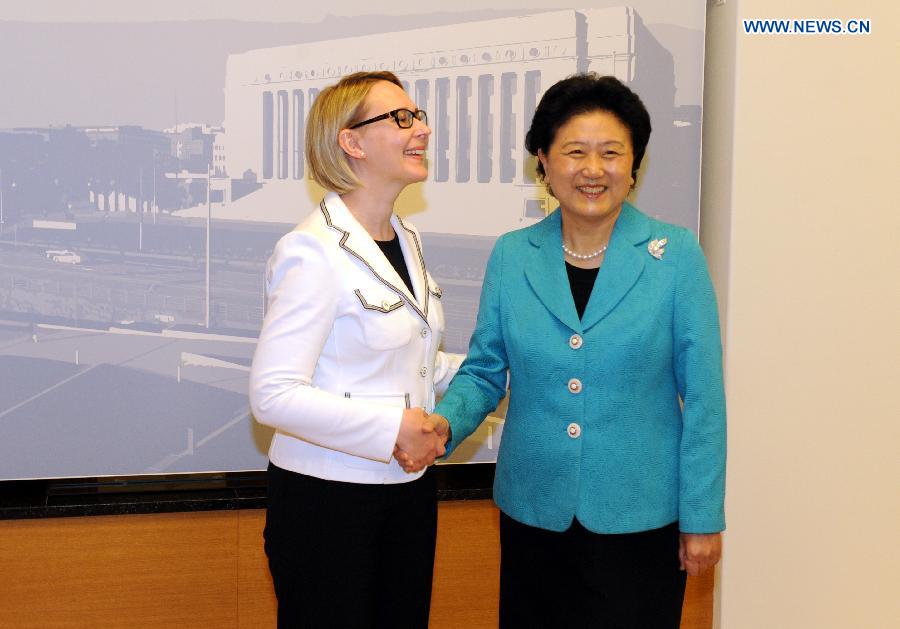 FINLAND-HELSINKI-CHINA-LIU YANDONG-VISIT