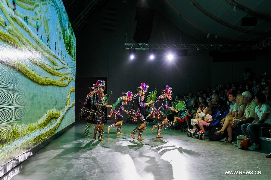 ITALY-MILAN-EXPO MILANO-CHINA PAVILION-HANI ANCIENT BALLAD