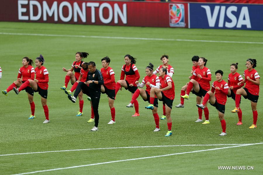 (SP)CANADA-EDMONTON-FIFA WOMEN'S WORLD CUP-CHINA-TRAINING