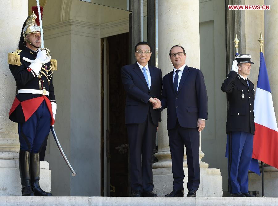 FRANCE-CHINESE PREMIER-MEETING