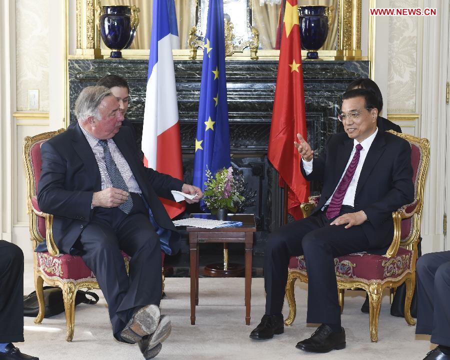 FRANCE-CHINESE PREMIER-MEETING (CN)