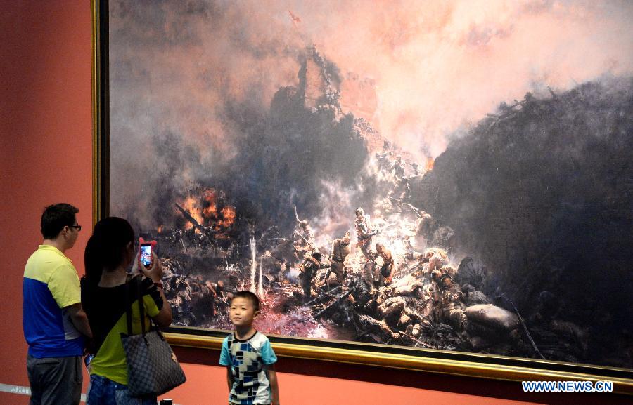 CHINA-JINAN-ANTI-JAPANESE WAR-ART EXHIBITION(CN)