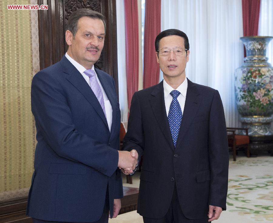 CHINA-ZHANG GAOLI-BELARUS-KALININ-MEETING(CN)