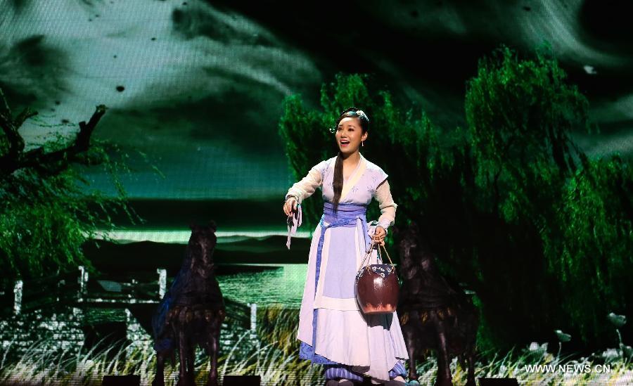 The opera revolves around the digging and navigation of the Grand Canal in Sui and Tang Dynasties
